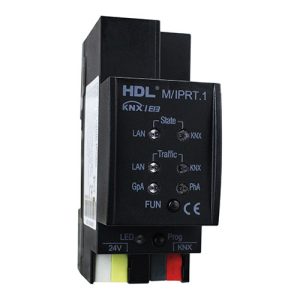 The M/IPRT.1 KNX net/IP Router enables fast data exchange between KNX/IP and TP1 buses. Supports 4 channels for ETS monitoring, temporary filter stop, and reliable data delivery.