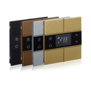 Rosa Metal KNX Touch Thermostat Frameless