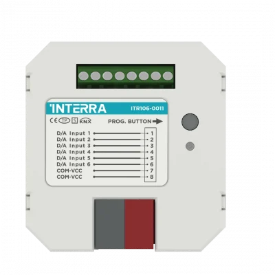 ITR106-0011 Interra KNX 6 Ch Analog Input Thermostat