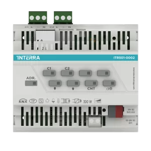ITR501-0002 Interra KNX 2-Channel Universal Dimmer 300W