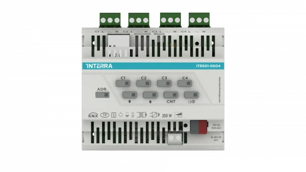 ITR501-0004 Interra KNX 4-Channel Universal Dimmer 250W