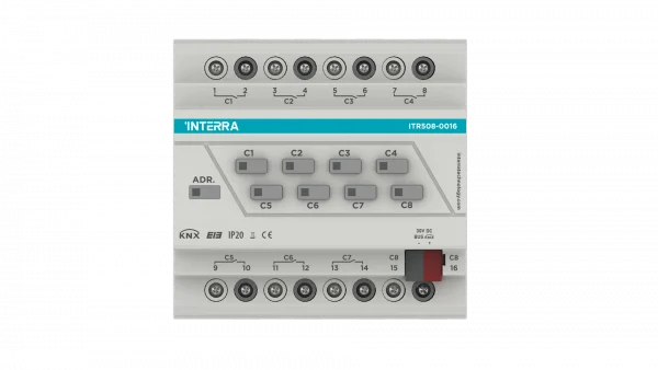 ITR508-0008 Interra KNX 8-Channel Combo Actuator 16A