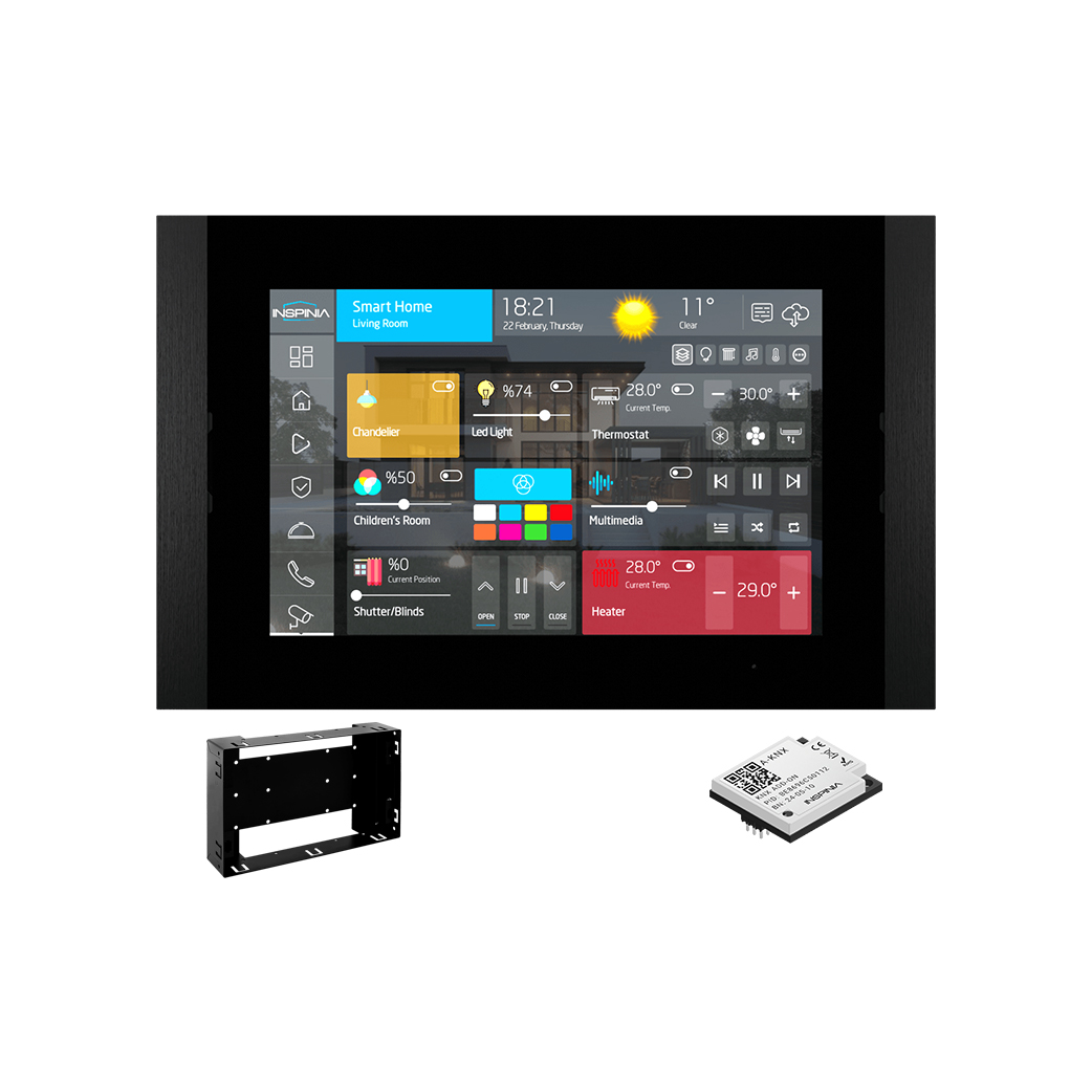 INS10SQ-3 INSPINIA INS10SQ Smart Touch Panel in Black, Silver, and Gold