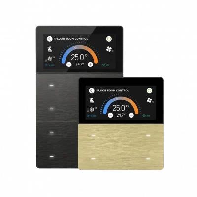 iXM Thermostat Interra 4/8 Button KNX Secure LCD Panel