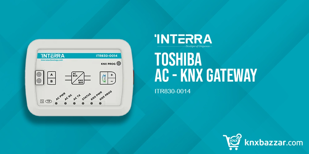 Interra ITR830-0014 Toshiba AC KNX Gateway for smart building automation