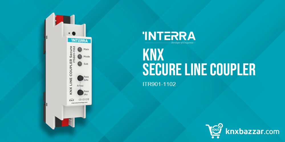 Interra ITR901-1102 KNX Line Coupler Secure for smart building automation