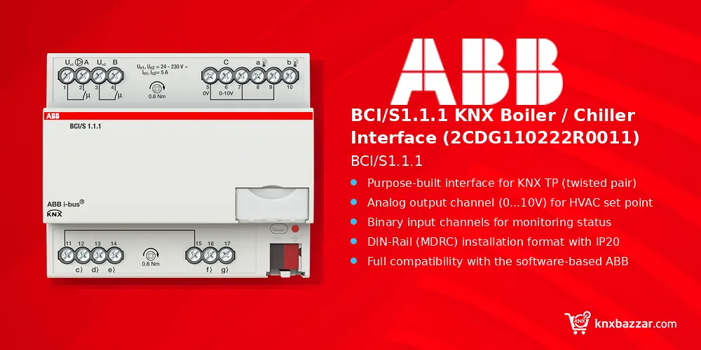 ABB BCI/S1.1.1 KNX boiler chiller interface