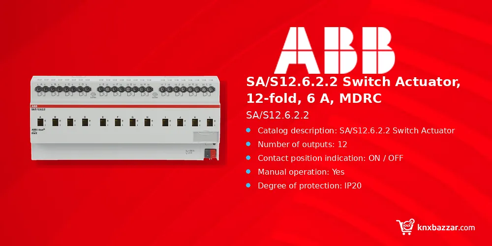 ABB SA/S12.6.2.2 KNX switch actuator