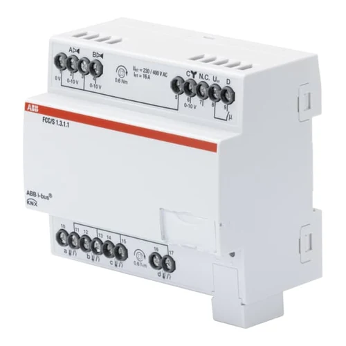 ABB FCC/S1.3.1.1 KNX Fan Coil Controller (3 x 0-10 V, MDRC)