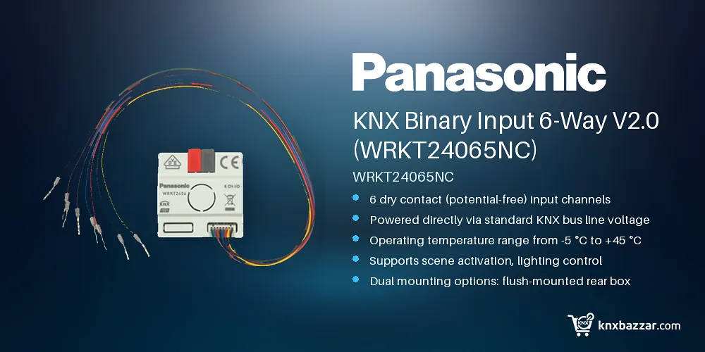 Panasonic KNX Binary Input 6-Way WRKT24065NC