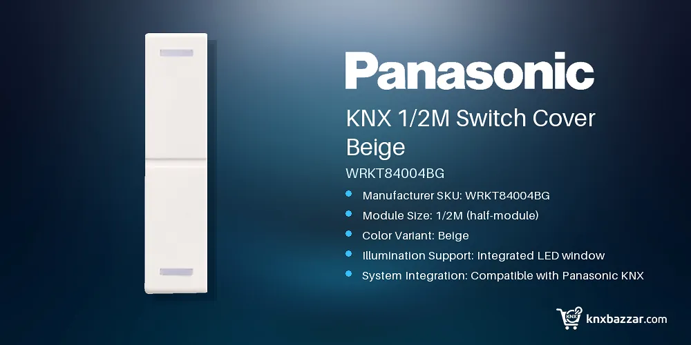 Panasonic KNX 1/2M Switch Cover Beige