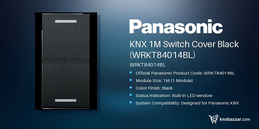 Panasonic WRKT84014BL KNX switch cover