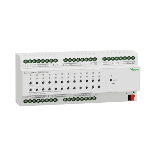 Schneider SpaceLogic KNX 24-Channel 10A Switch Actuator - MTN6700-0124
