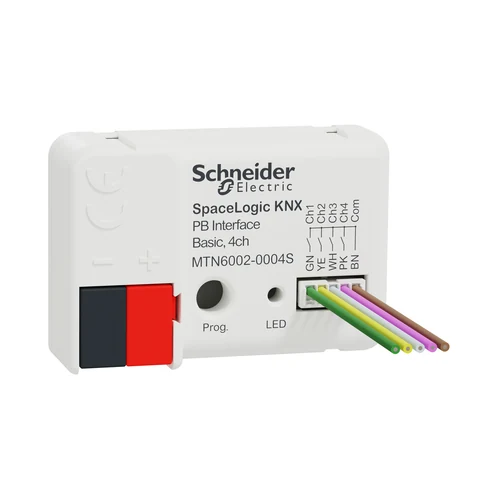 Schneider SpaceLogic KNX Secure Push-button Interface Basic 4-channel - MTN6002-0004S
