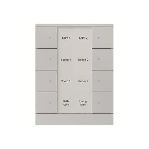 ABB SB/U8.0.1-83 8-fold Control Element - Aluminium Silver