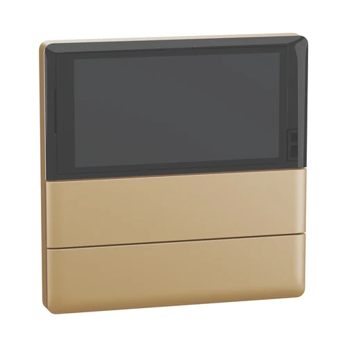 Schneider SpaceLogic KNX Unica-X 5-Key Automation Switch with Thermostat - Wine Gold (NP16212_01WG_E1)