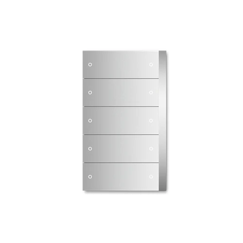 ABB PEB/U5.0.1-131 Control Element 5/10-Gang Matt Silver