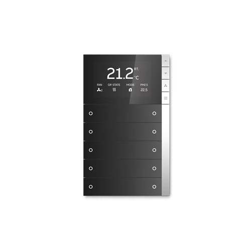 ABB PEBR/U5.0.1-201 5/10-Gang Control Element with RTC (Matt Black)