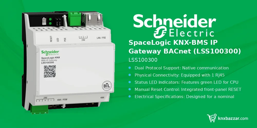 Schneider SpaceLogic KNX BACnet Gateway LSS100300