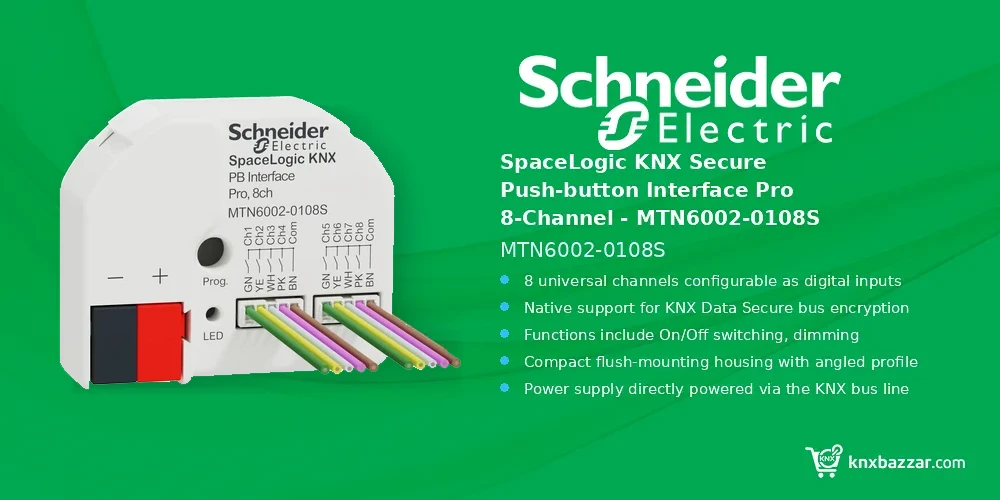 Schneider SpaceLogic KNX Secure interface MTN6002-0108S