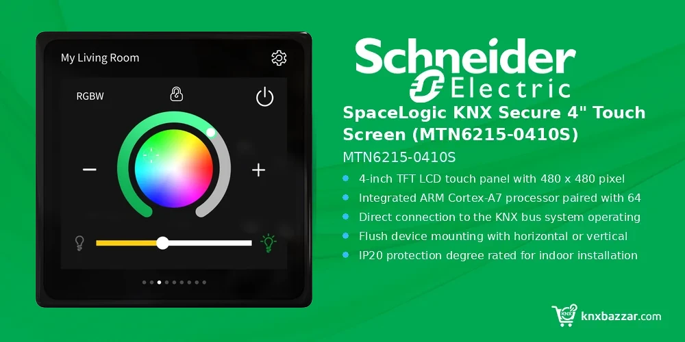 Schneider SpaceLogic KNX 4 touch screen MTN6215-0410S