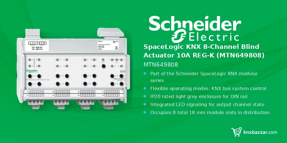 Schneider MTN649808 KNX blind actuator