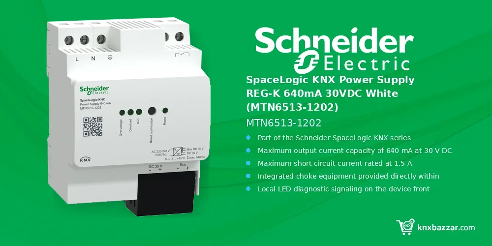 Schneider SpaceLogic KNX Power Supply MTN6513-1202