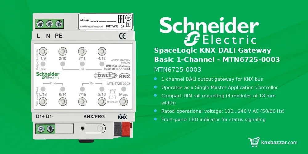 Schneider MTN6725-0003 KNX DALI Gateway