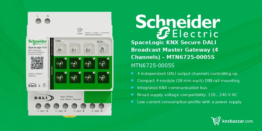 Schneider KNX Secure DALI Gateway MTN6725-0005S