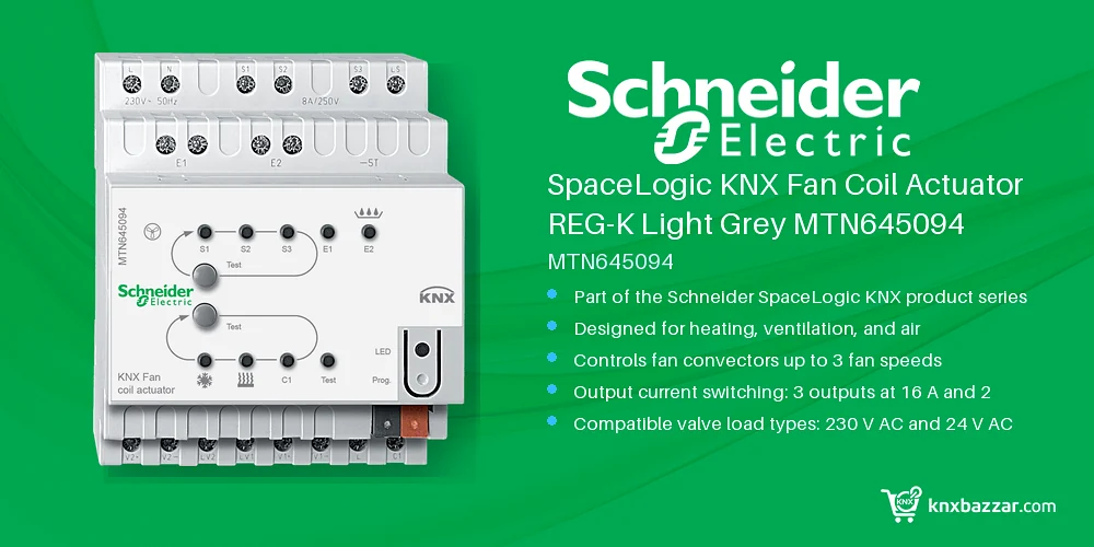 Schneider SpaceLogic KNX Fan Coil Actuator