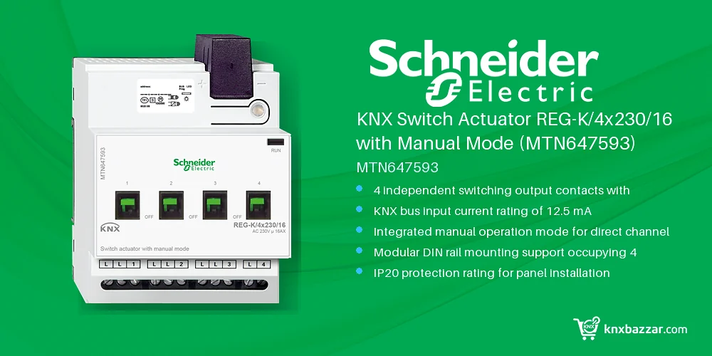Schneider MTN647593 KNX Switch Actuator