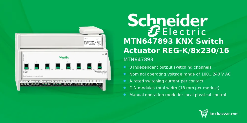 Schneider MTN647893 KNX Switch Actuator