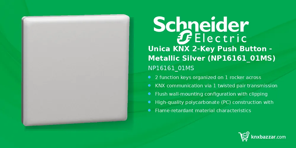 Schneider Unica KNX 2-key push button