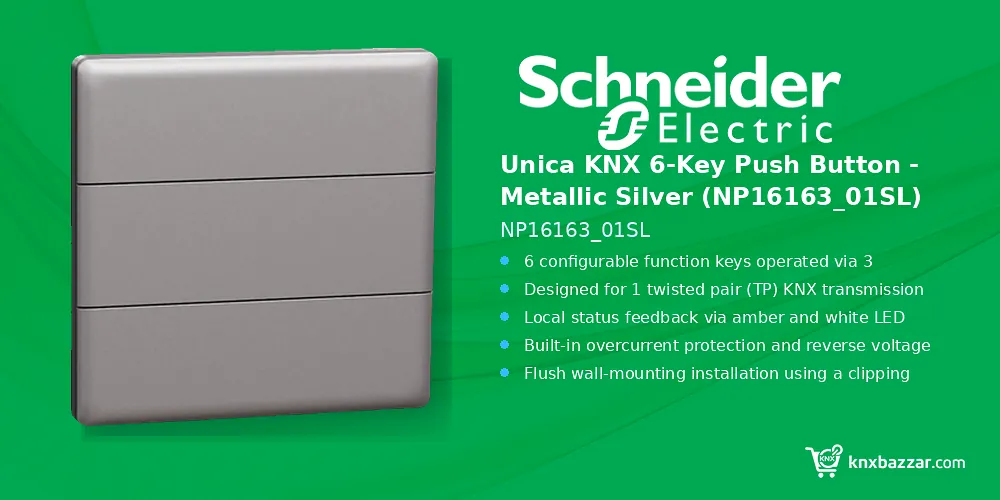 Schneider Unica KNX 6-Key Push Button