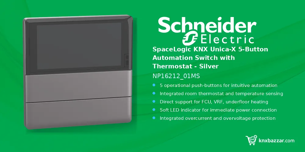 SpaceLogic KNX Unica-X 5-button switch