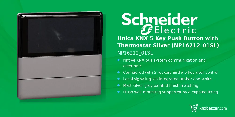 Schneider Unica KNX Thermostat NP16212_01SL