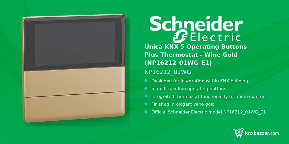 Schneider Unica KNX thermostat