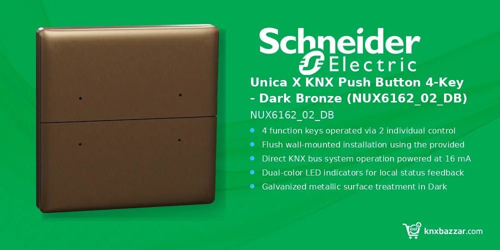 Schneider Unica X KNX push button dark bronze