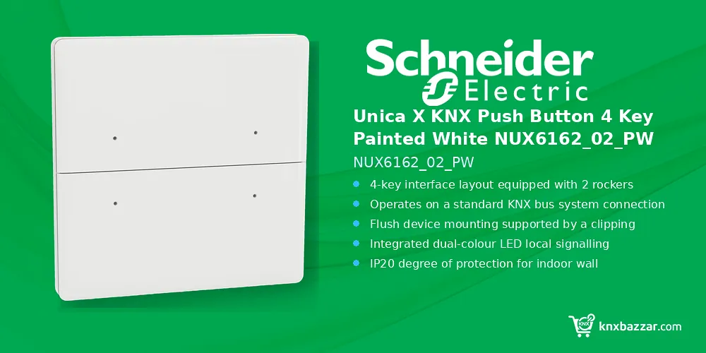 Schneider Unica X KNX push button NUX6162_02_PW