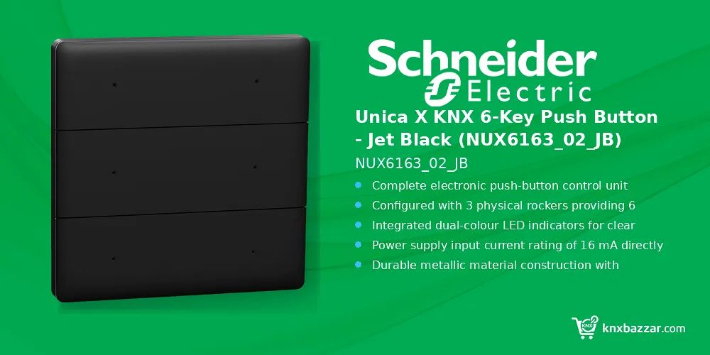 Schneider Unica X KNX 6 Key Push Button