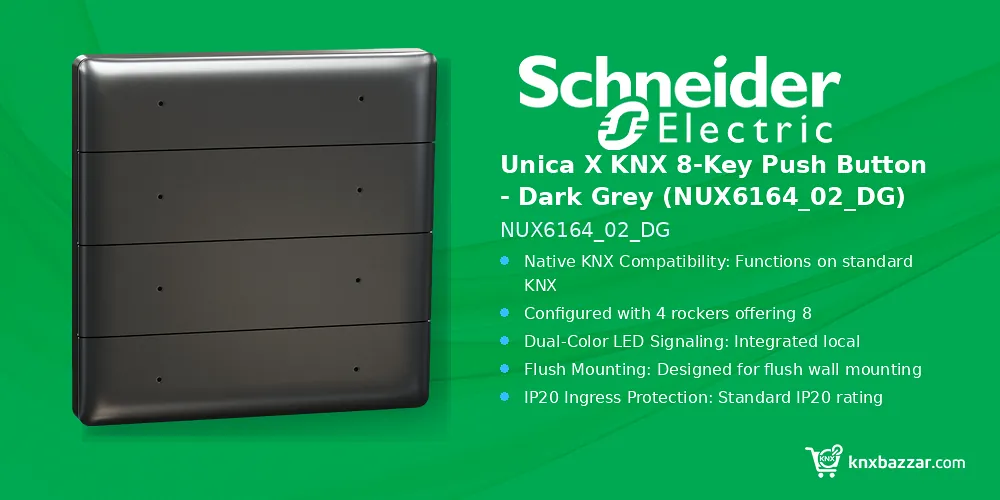 Schneider Unica X KNX 8 key