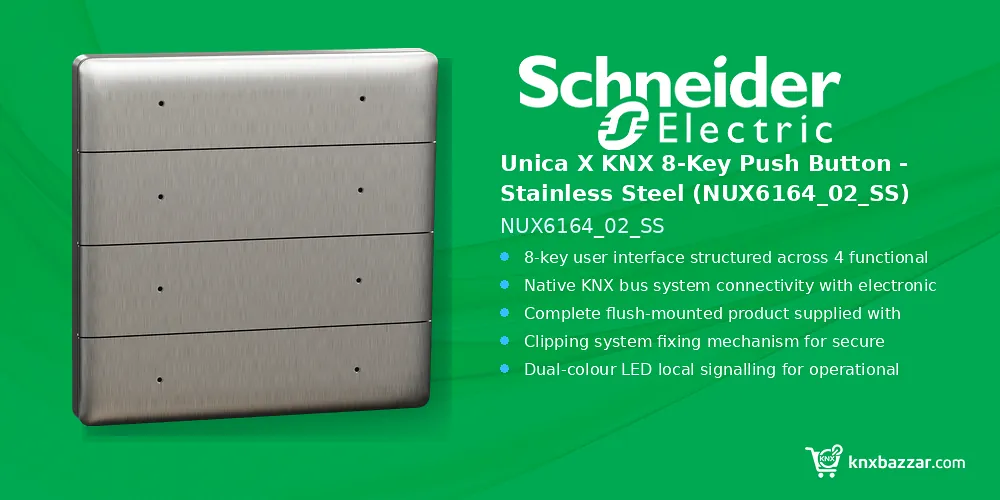 Schneider Unica X KNX 8-key push button NUX6164_02_SS