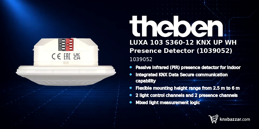 theben LUXA 103 S360-12 KNX UP WH