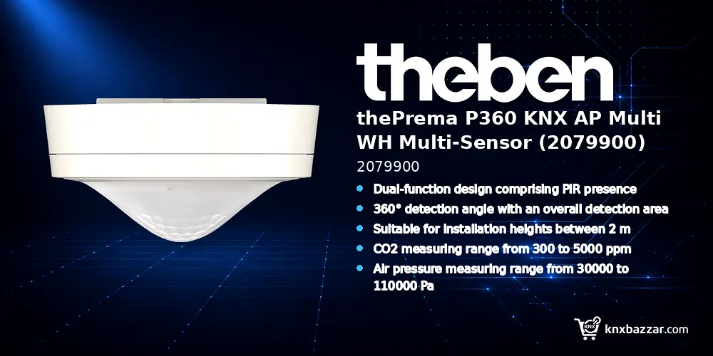 theben thePrema P360 KNX AP Multi WH