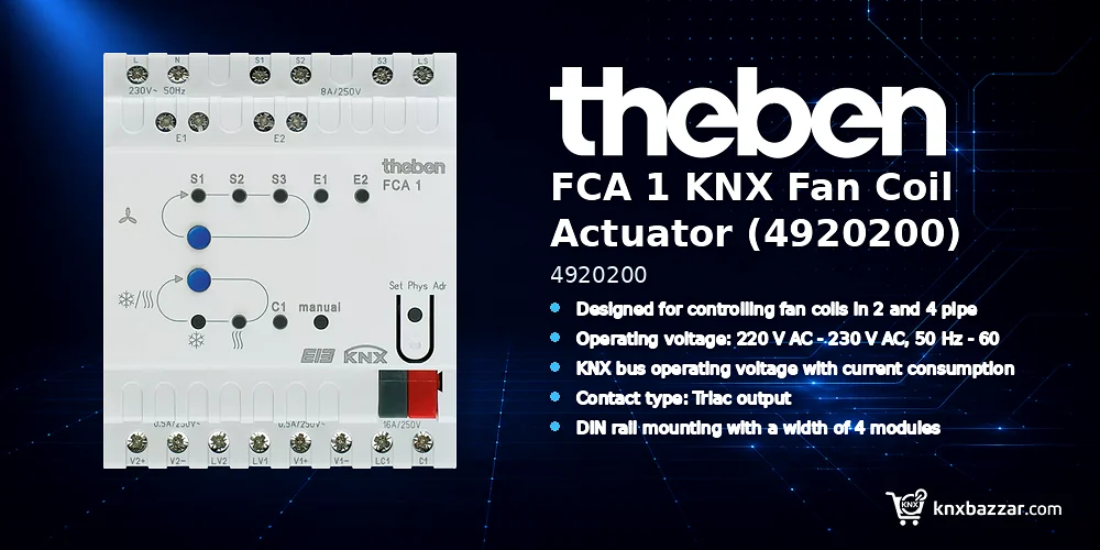 theben FCA 1 KNX fan coil actuator