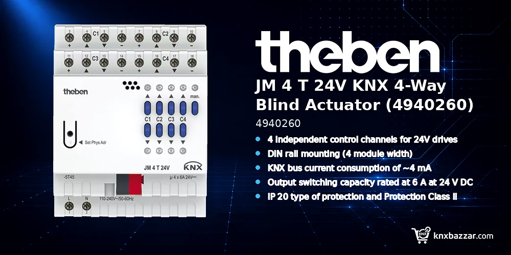 theben JM 4 T 24V KNX