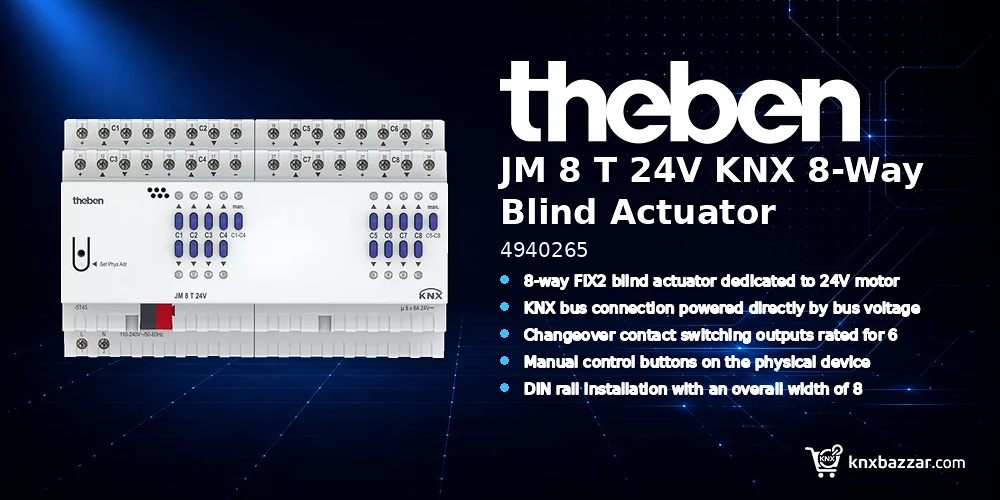 theben JM 8 T 24V KNX
