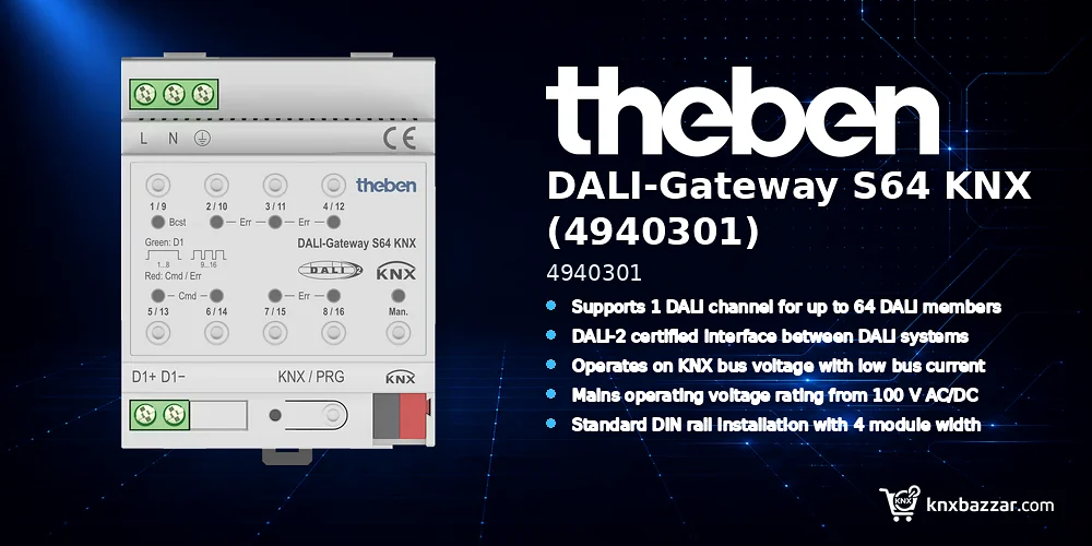 theben DALI-Gateway S64 KNX