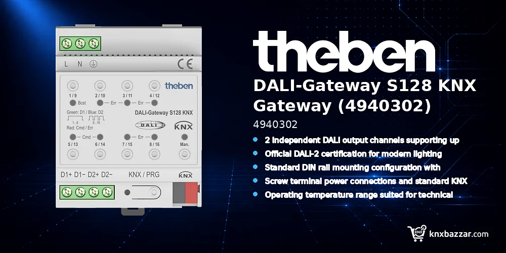 theben DALI Gateway S128 KNX 4940302