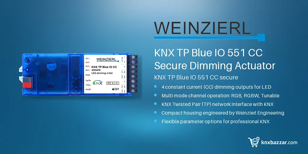 WEINZIERL KNX TP Blue IO 551 CC secure